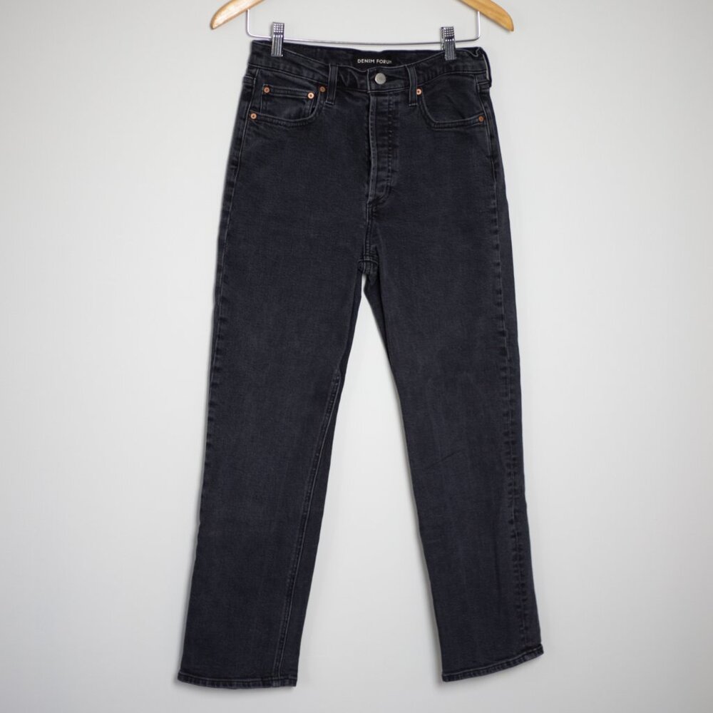 High Rise Black Jeans | Ankle Length | Straight Leg Aritzia Denim Forum